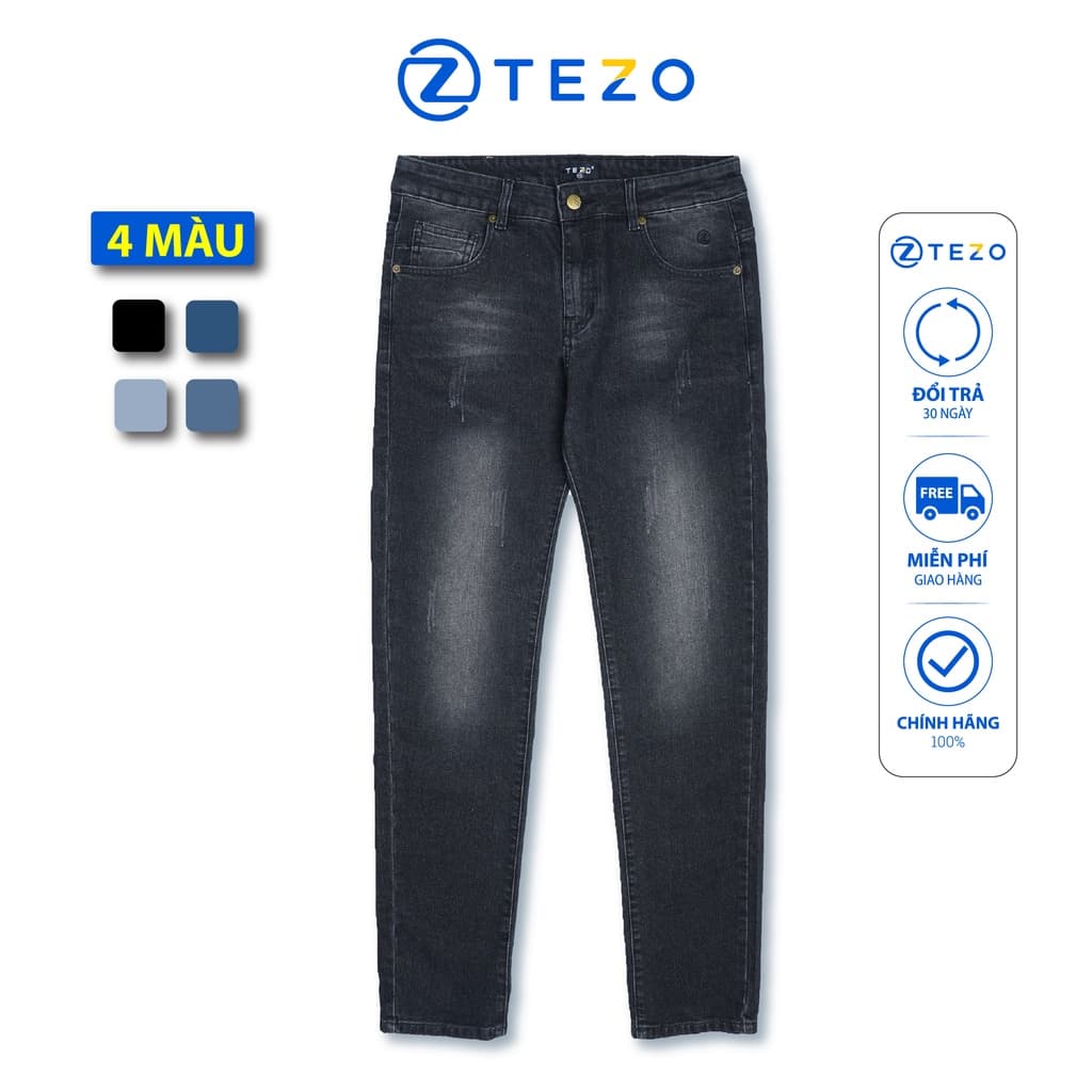 Quần jean nam dáng Slim Tezo - 22QBDT003