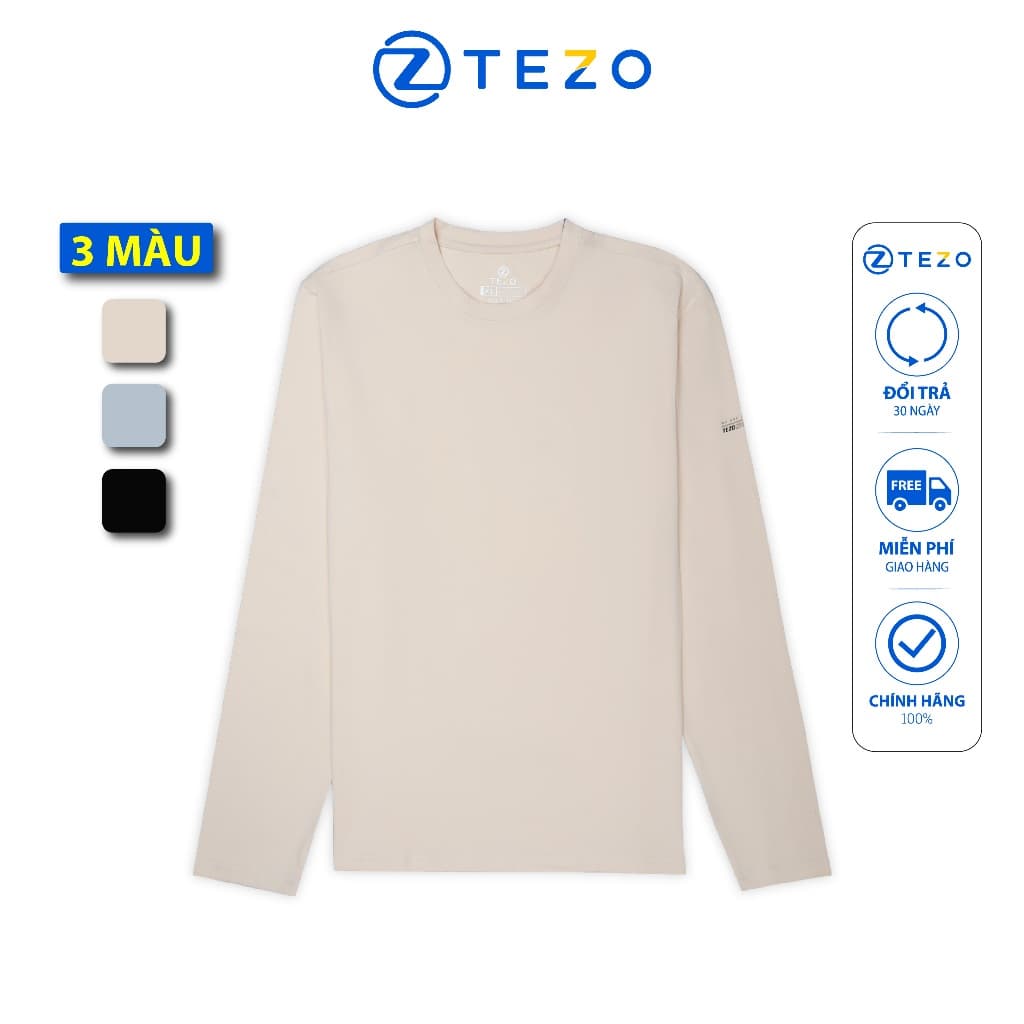 Áo thun nam cổ tròn thiết kế in tay Tezo - 23ATOH013
