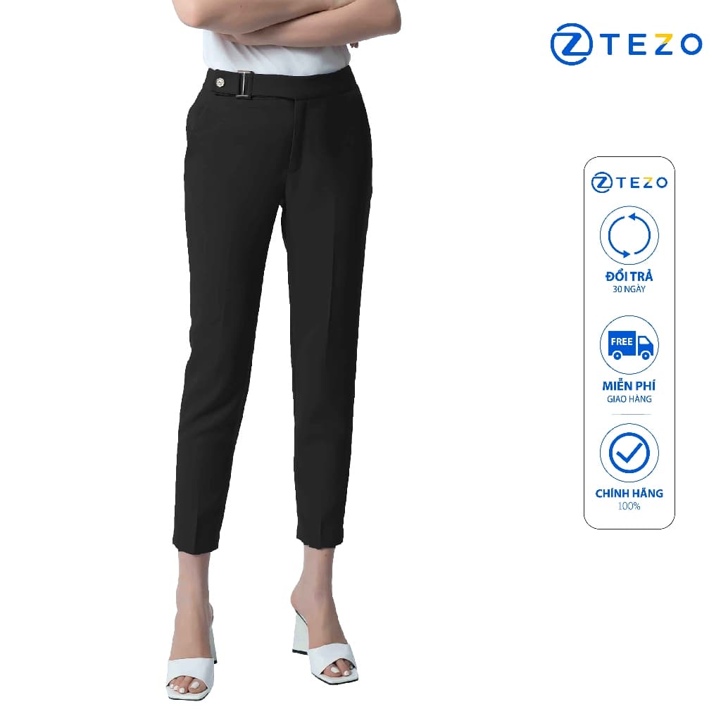 Quần âu nữ dáng đứng, cạp V TEZO - 2203QAUB04
