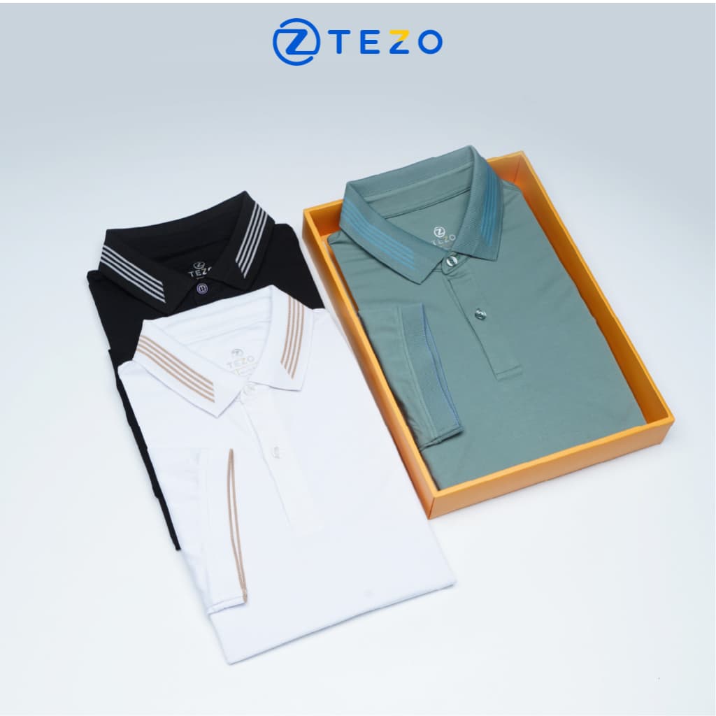 Áo polo nam thiết kế vai cong Rayon Tezo - 24APCT056