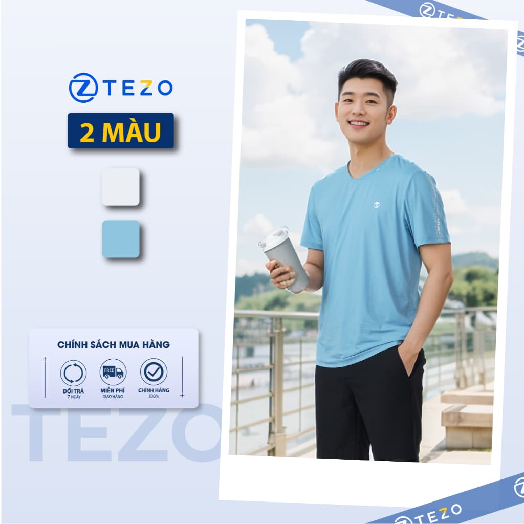 Áo phông nam thể thao in tay Tezo - 25APOH038