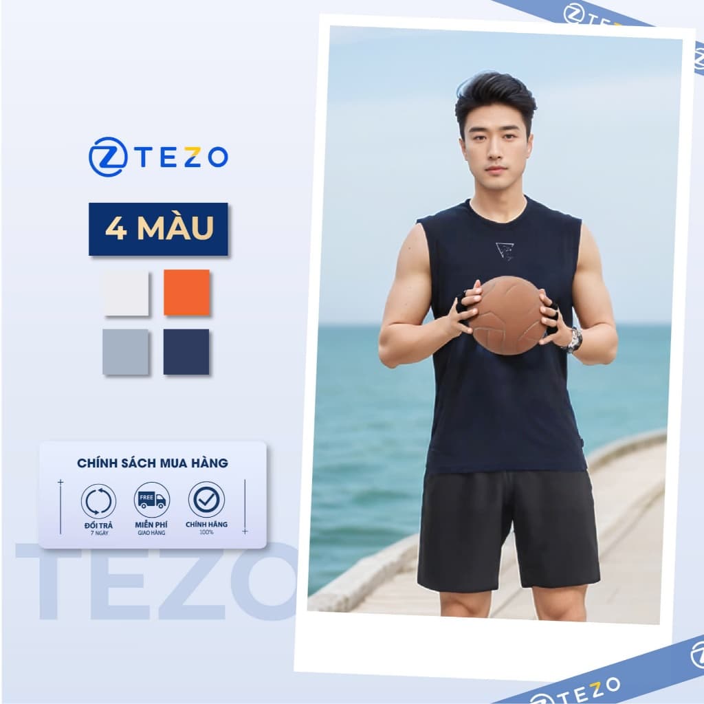 Áo ba lỗ nam thể thao Tezo - 25ABLT014