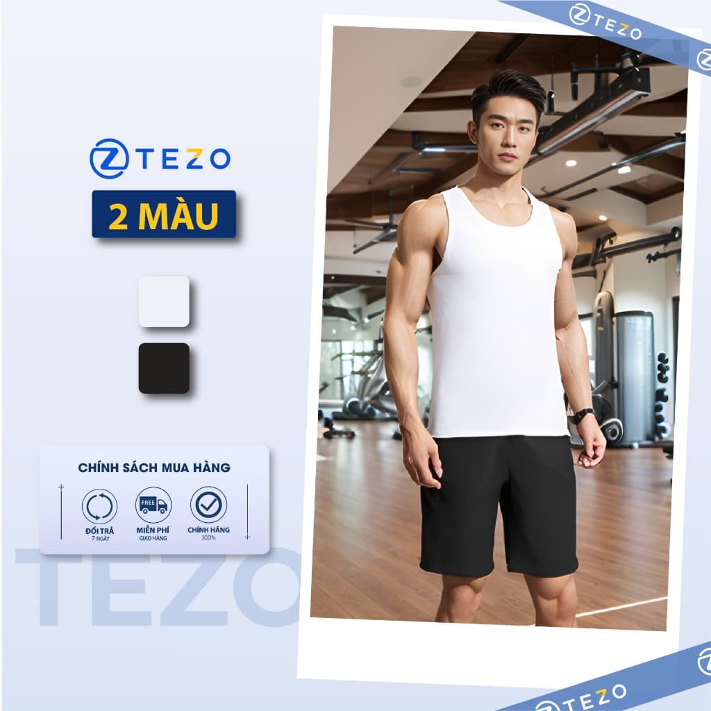 Áo ba lỗ nam cotton đông xuân Tezo - 26ABLT010