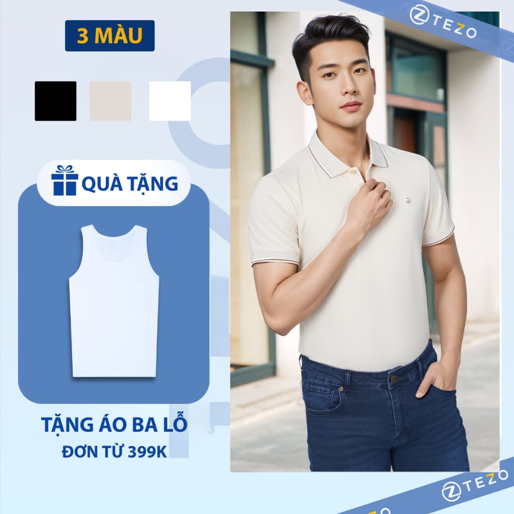 Áo polo nam đồng phục Rayon Tezo - 24APCT054