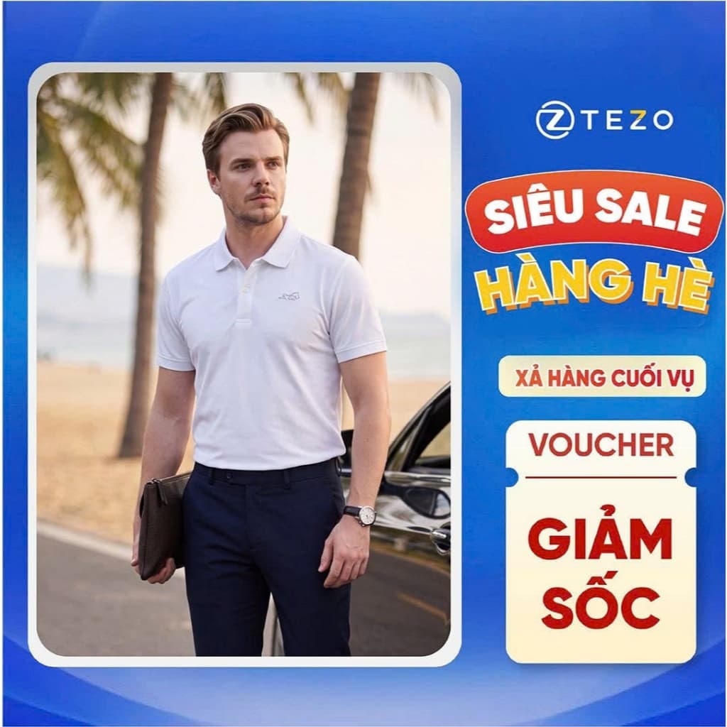 Áo polo nam thiết kế Tezo - 26APCT105