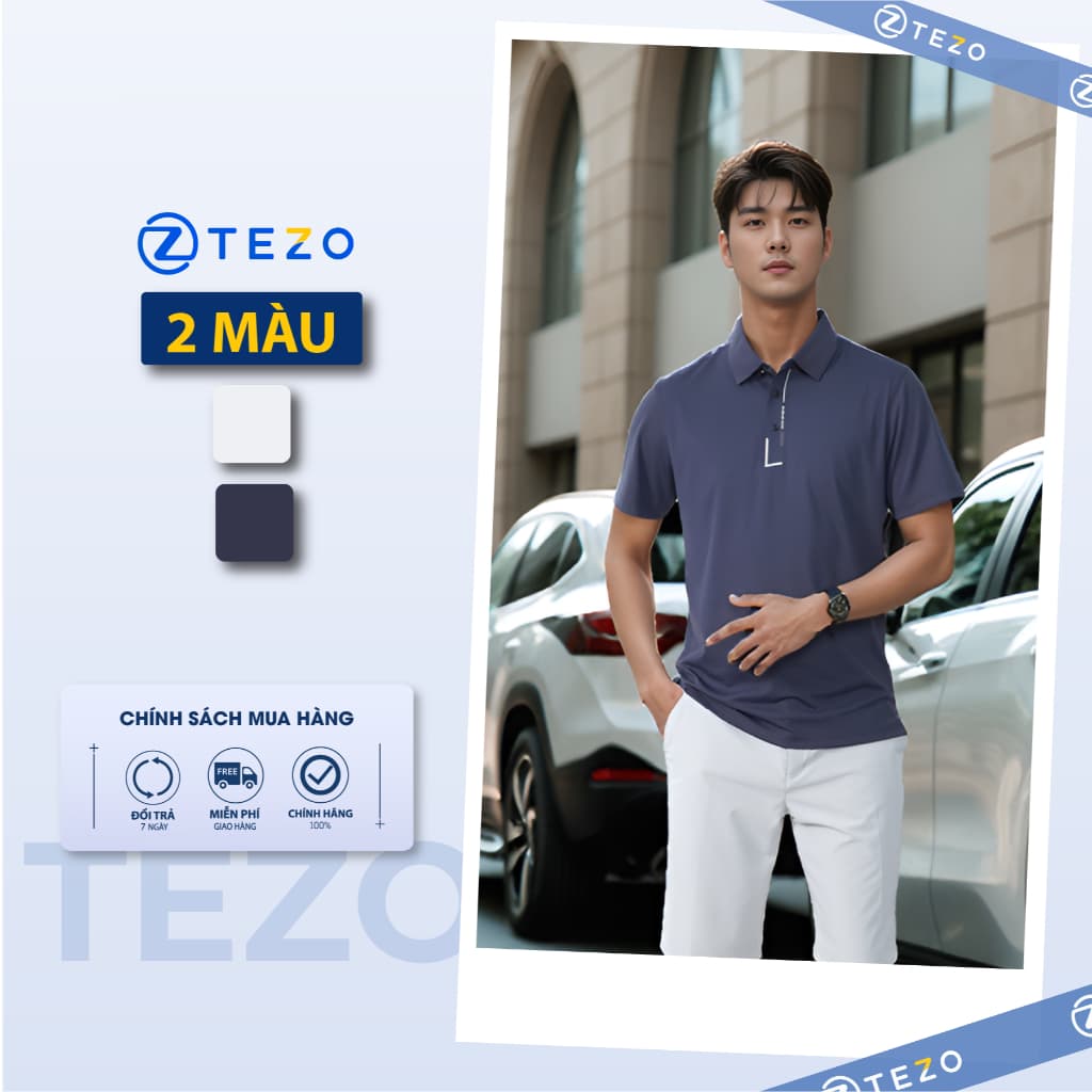 Áo polo nam công nghệ Seamless cao cấp Tezo - 25APCT083