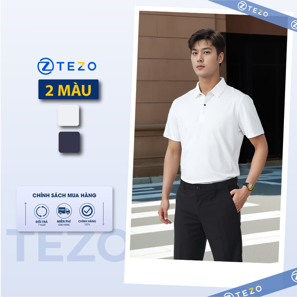 Áo polo nam công nghệ Seamless cao cấp Tezo - 25APCT082