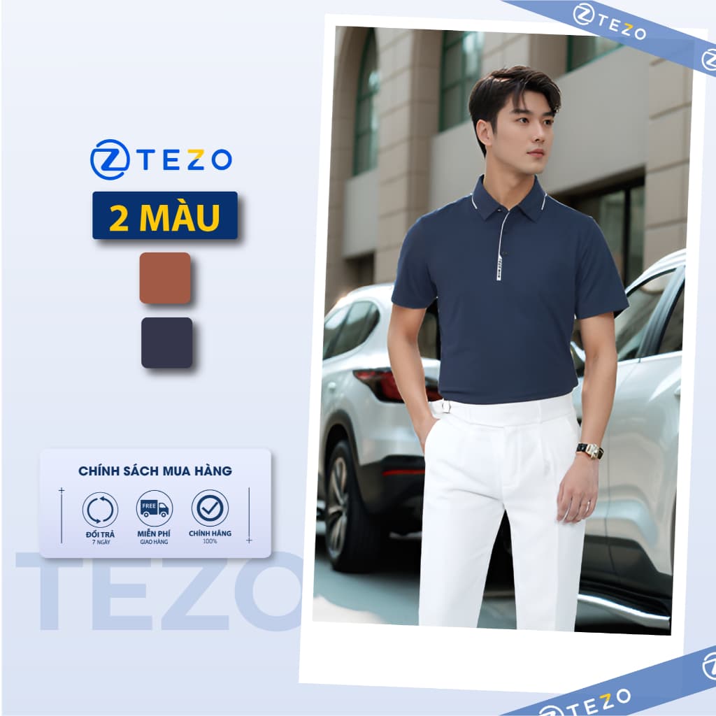 Áo polo nam công nghệ Seamless cao cấp Tezo - 25APCT081