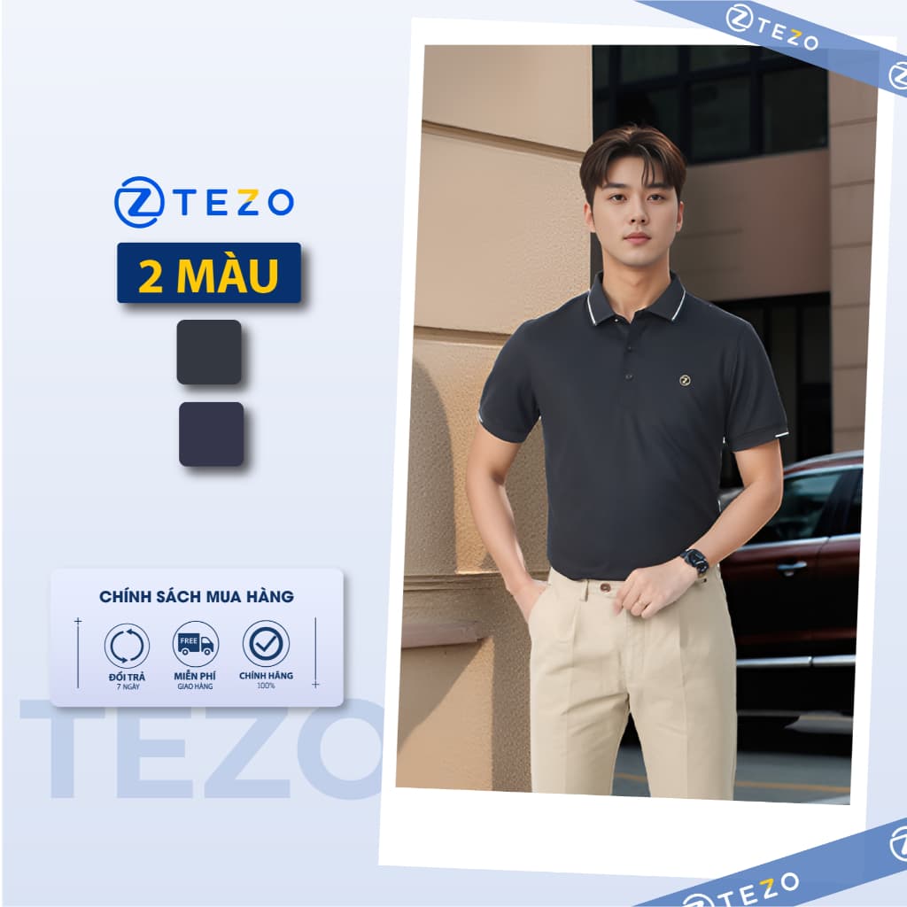 Áo polo nam công nghệ Seamless cao cấp Tezo - 25APCT084